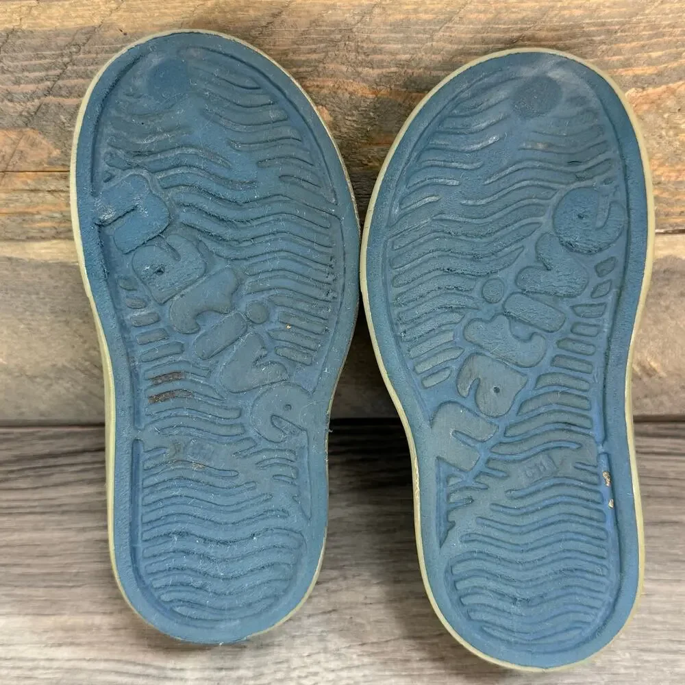 Native Jefferson Slip On Shoes Kids Size C11 Fern Leaf Print Glow In The Dark